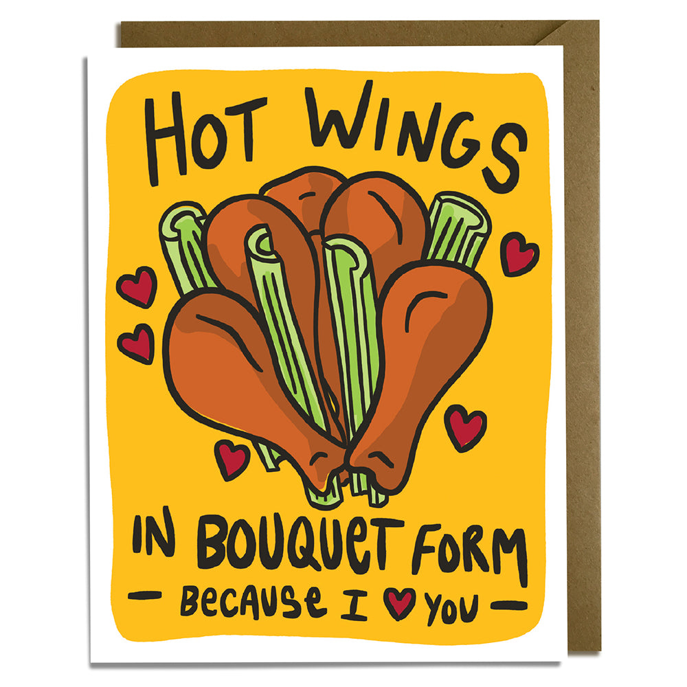 Hot Wings Love Card