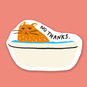 Cat Bath Sticker