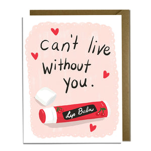 Lip Balm Love Card