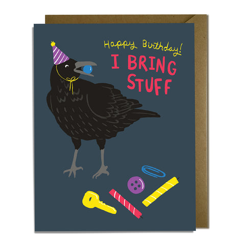 Crow Birthday Card