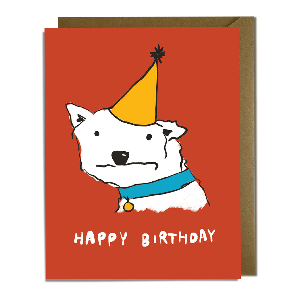 Derpy Dog Birthday Card