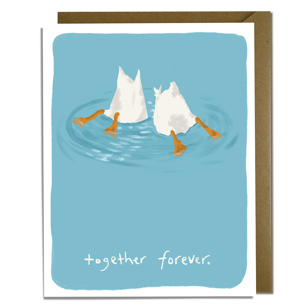 Together Forever Ducks Love & Friendship Card