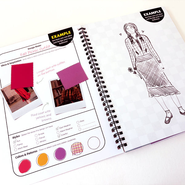 Kids Fashion Frenzy - Fashion Design Sketchbook Activity Book