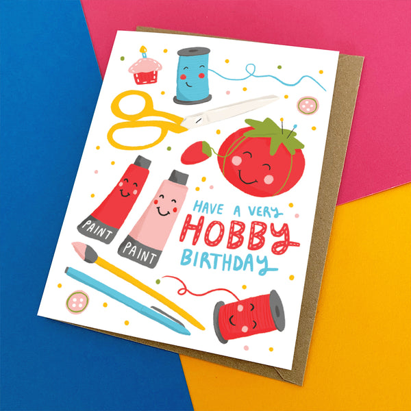 Hobby Birthday - Crafter's Bday Card