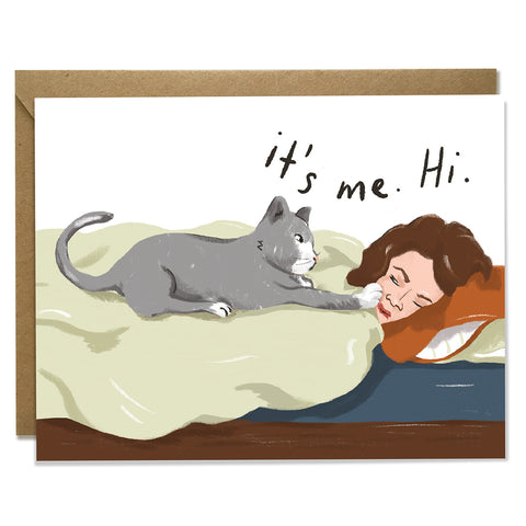 It Me Hi Cat Friendship Card