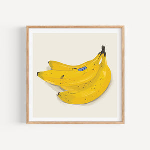 Nanners Fun Banana Art Print