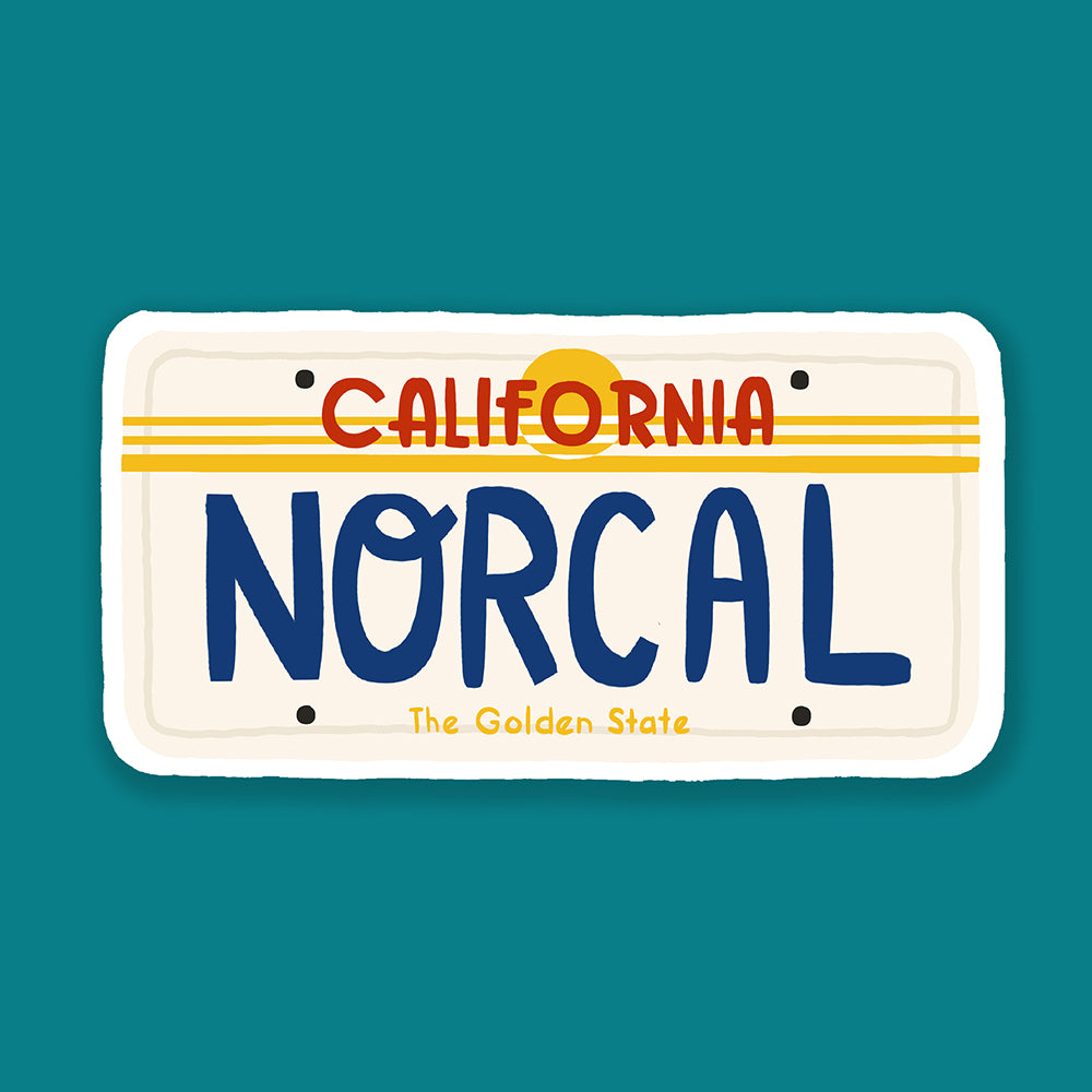 NorCal License Plate California Sticker – Kat French Design