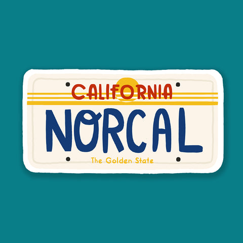 NorCal License Plate California Sticker