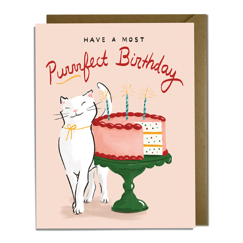 Purrrfect Cat Birthday Card