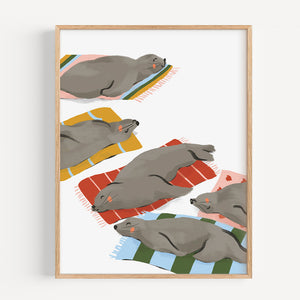 Sea Lions Art Print