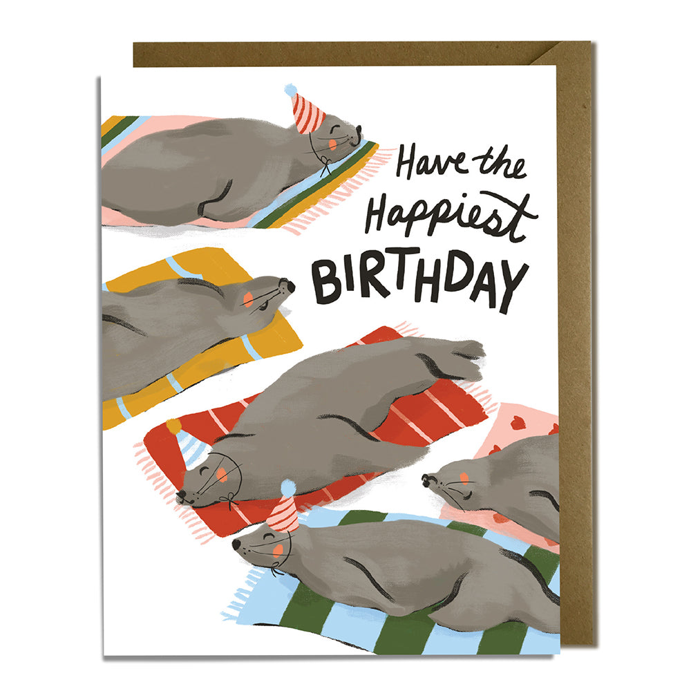 Sea Lion Birthday Card