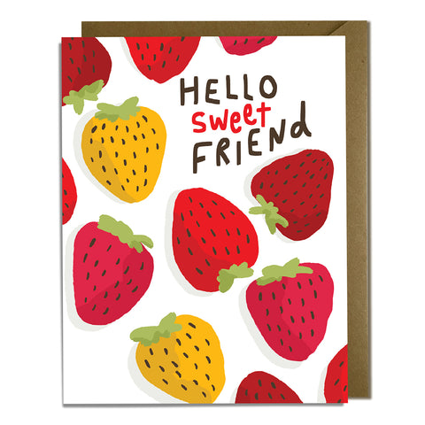 Strawberries Blank Everyday Card