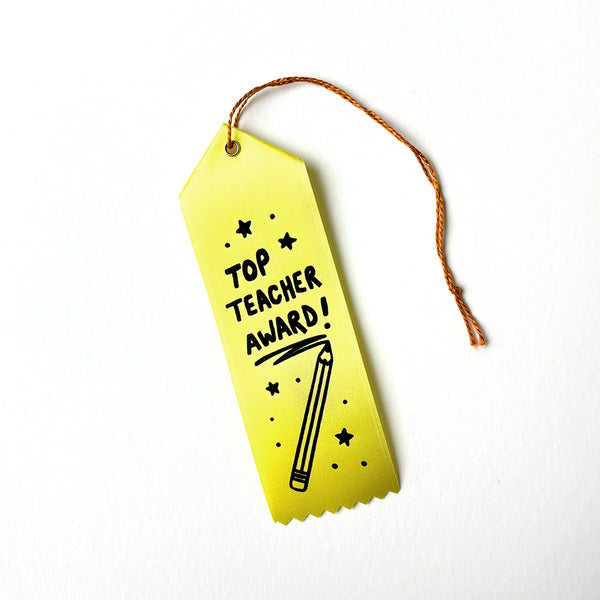 Top Teacher Award Ribbon