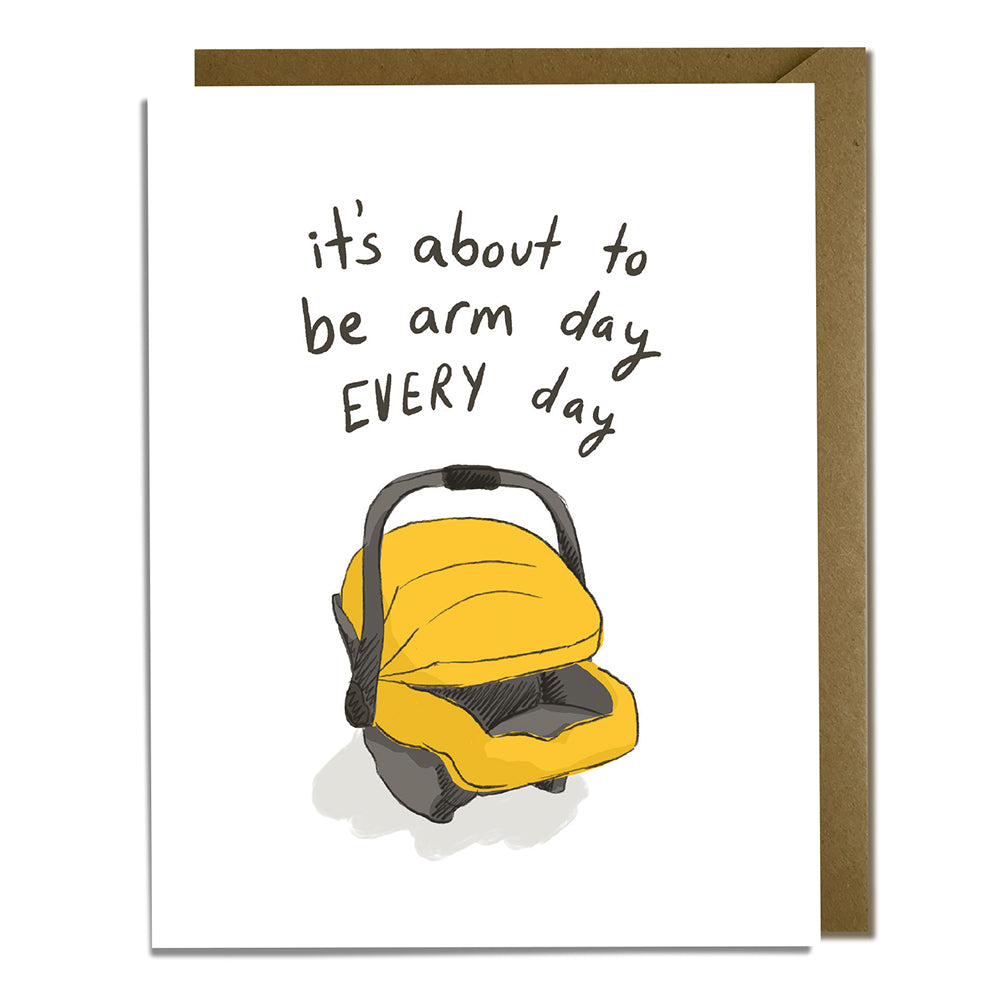 Arm Day Baby Card