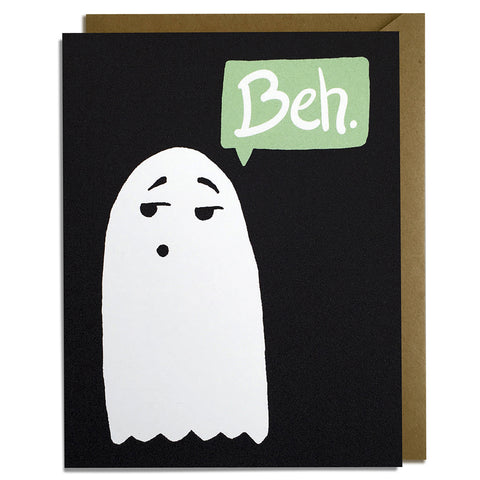 Beh Ghost - Halloween Card