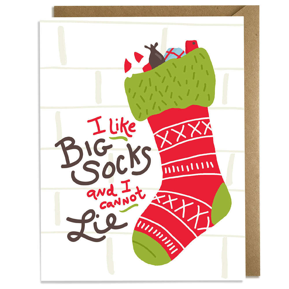 I Like Big Socks - Christmas Card