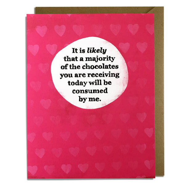 Funny Valentine's Day Card - Candy Consumed