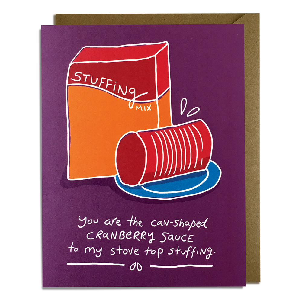 Canned Cranberry Sauce - Thanksgiving Card