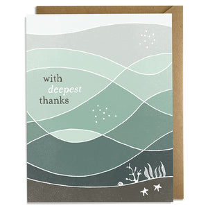 Deepest Thanks - Thank You Card Wholesale