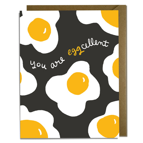 Eggcellent Congrats Card