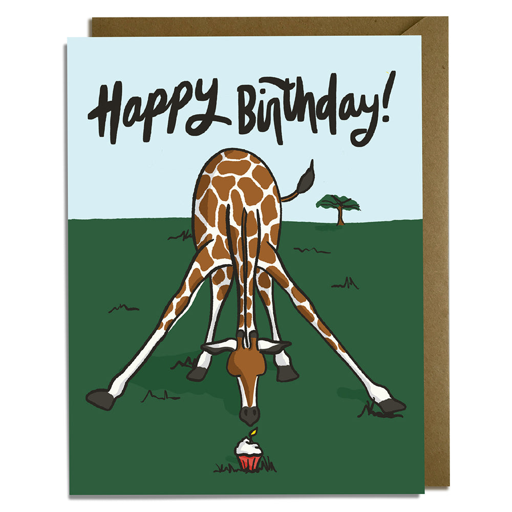 Giraffe Birthday Card