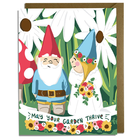 Gnome Garden - Wedding Card