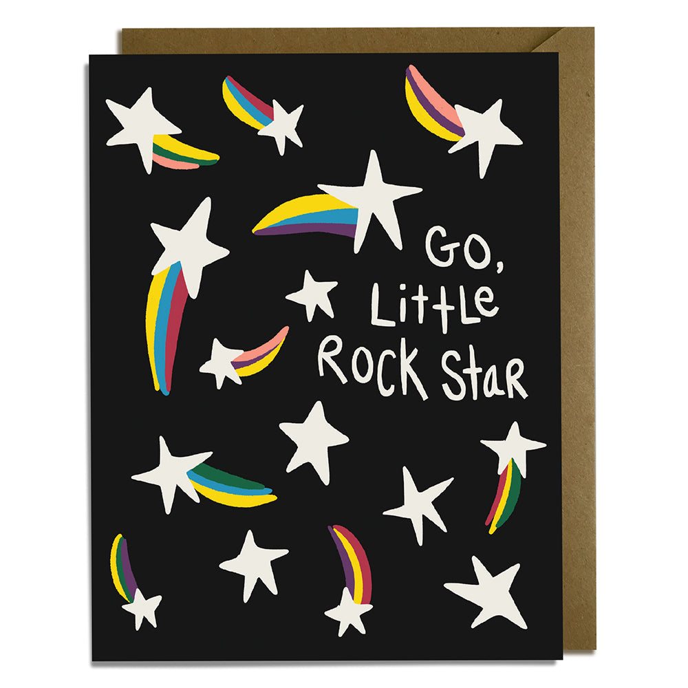 Go Little Rock Star - Congratulations Card