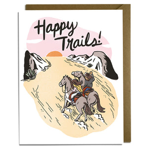 Happy Trails - Wedding Card