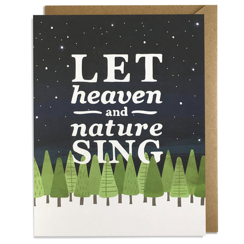 Heaven & Nature Sing - Christmas Card