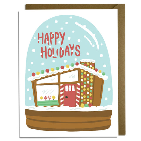 Holiday Snow Globe - Christmas Card
