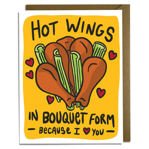 Hot Wings Love Card