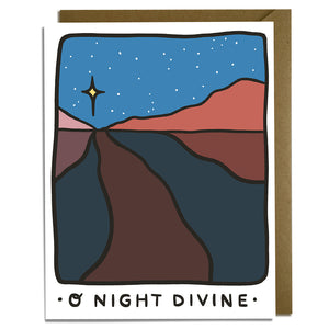 O Night Divine Desert - Christmas Card