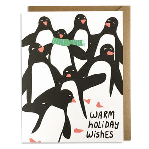 Penguin Parade - Christmas Card