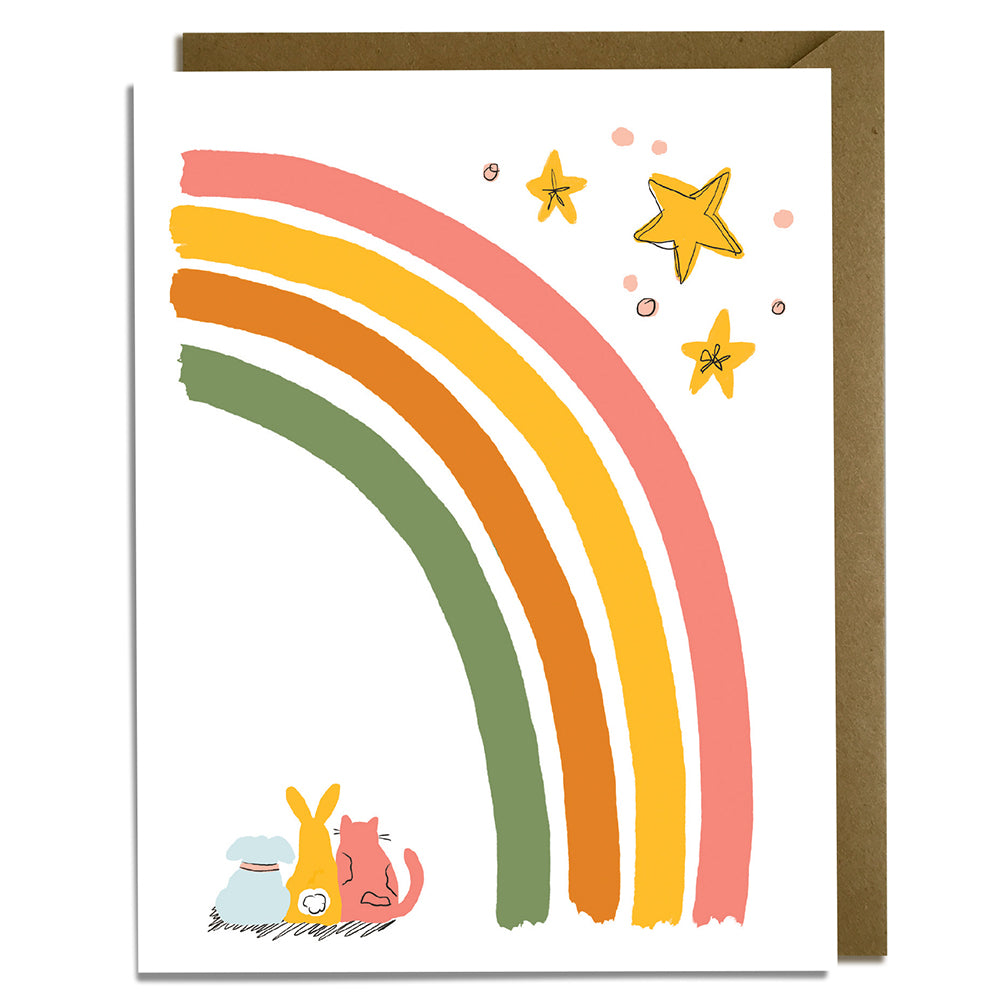 Blank Rainbow Friendship Card