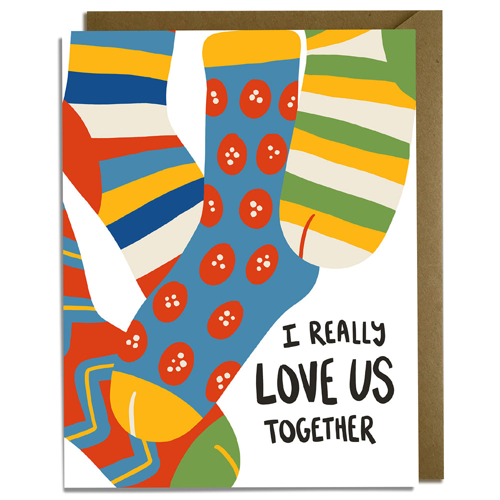 Socks Together - Love Card
