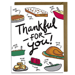 Thankful For You - Thanksgiving Card