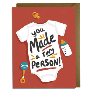 Tiny Person - Baby Card