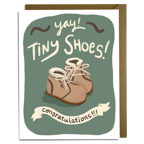 Tiny Shoes Baby Card