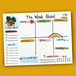 Week Ahead Notepad Planner