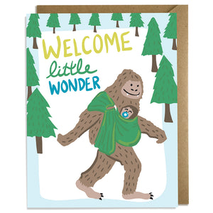 Welcome Little Wonder - Baby Card